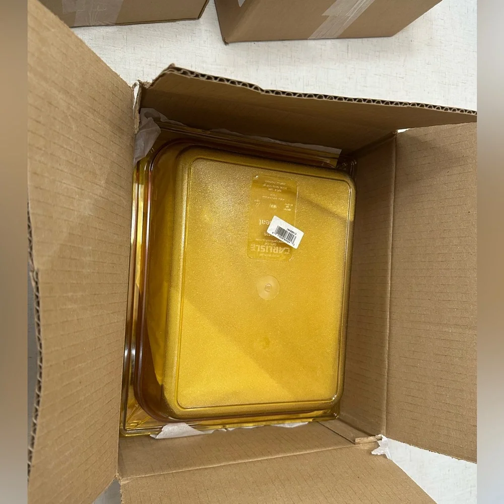 Box Six Carlisle StorPlus Full Size 2.5” Deep BPA-Free High Heat Food Pans